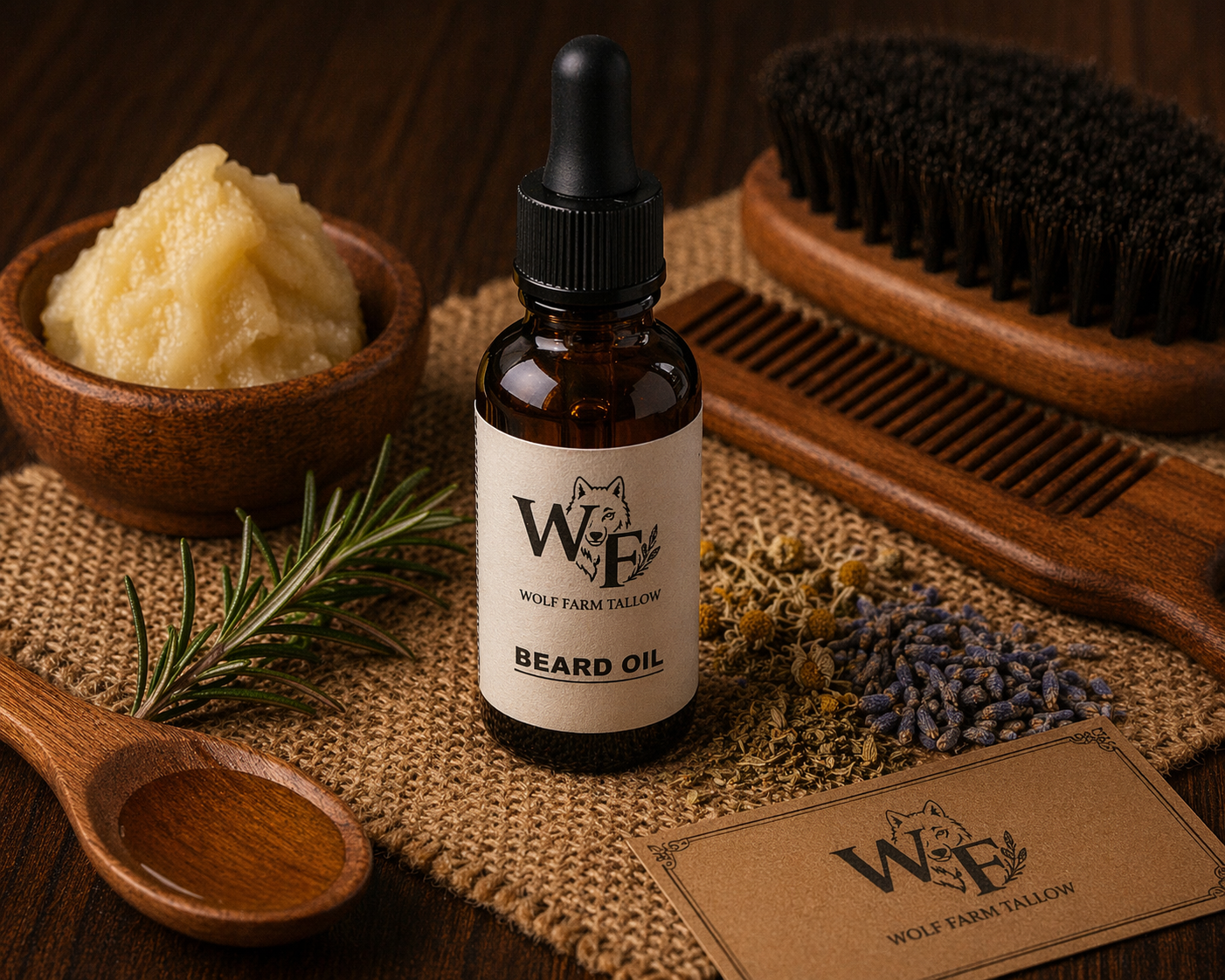 Wolf Farm Beard Oil – Lighter Version (2 oz)
