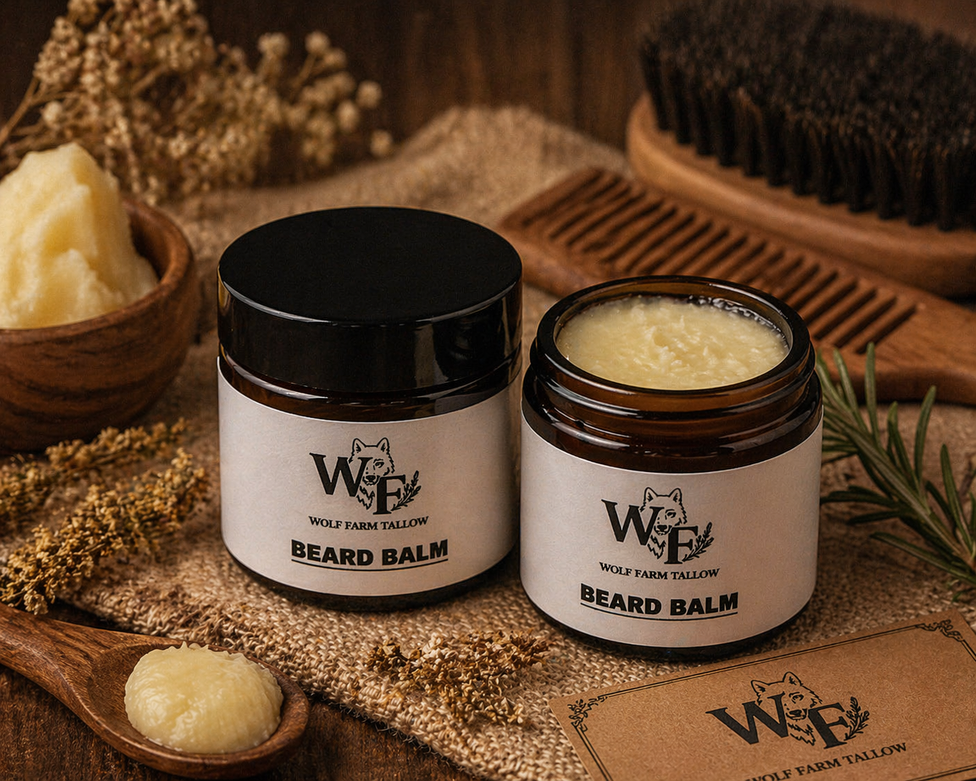 Wolf Farm Beard Balm 2oz