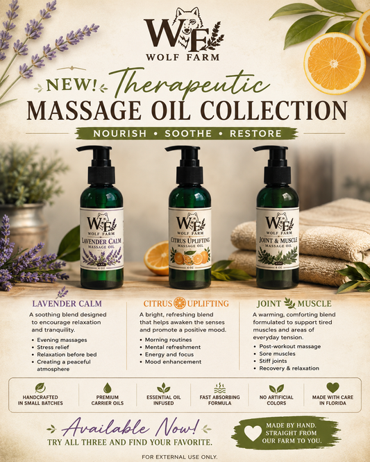 Uplifting Citrus Massage Oil (4 oz)