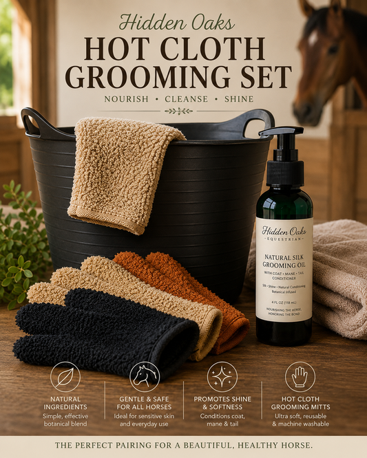 Hidden Oaks Hot Cloth Grooming Mitt