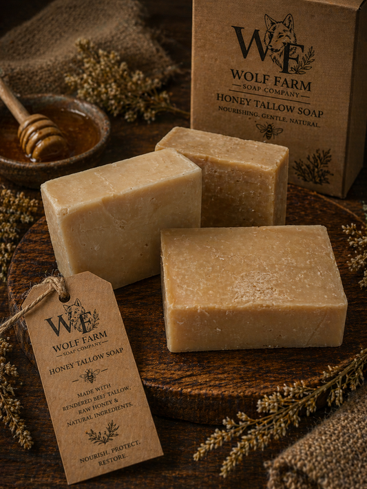 Honey Tallow Soap 3-4 oz