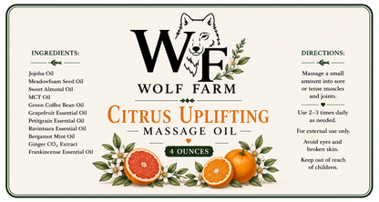 Uplifting Citrus Massage Oil (4 oz)